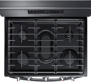 Samsung - 5.8 Cu. Ft. Freestanding Gas Convection Range with Self-High Heat Cleaning - Black stainless steel
