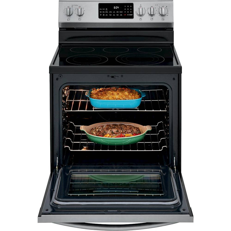 Frigidaire - Gallery Series 5.7 Cu. Ft. Freestanding Electric Range with Air Fry - Stainless steel