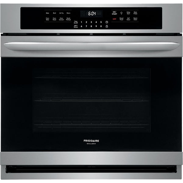 Frigidaire - Gallery Series 30" Built-In Single Electric Air Fry Oven - Stainless steel