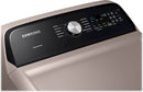 Samsung - 7.4 Cu. Ft. 10-Cycle Electric Dryer with Sensor Dry - Champagne