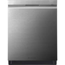 LG - SIGNATURE Top Control Built-In Dishwasher with Stainless Steel Tub, TrueSteam, 3rd Rack, 38dBA - Textured Steel
