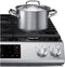 Samsung - 6.0 cu. ft. Front Control Slide-in Gas Range with Wi-Fi, Fingerprint Resistant - Stainless steel