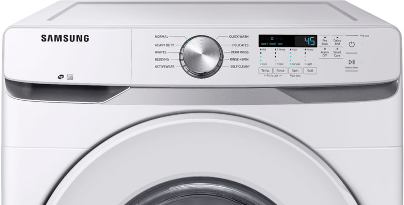 Samsung - 4.5 cu. ft. 5-Cycle Front Load Washer with Vibration Reduction Technology+ - White