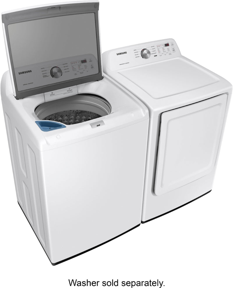 Samsung - 7.2 cu. ft. Capacity Top Gas Load Dryer - White