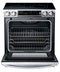 Samsung - 5.8 Cu. Ft. Self-Cleaning Slide-In Electric Convection Range - Stainless steel