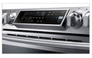 Samsung - 5.8 Cu. Ft. Self-Cleaning Slide-In Electric Convection Range - Stainless steel