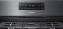 Samsung - 5.8 Cu. Ft. Self-Cleaning Freestanding Fingerprint Resistant Gas Convection Range - Black stainless steel