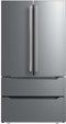 Midea® - 22.5 Cu. Ft. Stainless Steel Counter Depth French Door Refrigerator