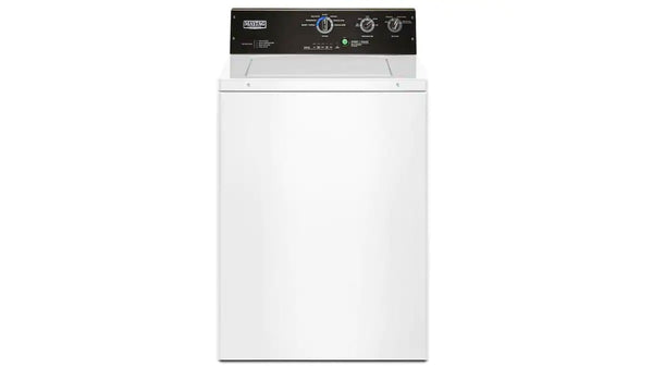 Maytag - 3.5-cu ft Commercial-Grade Residential Agitator Top-Load Washer - White