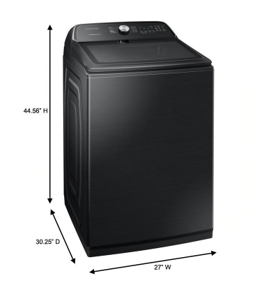Samsung 5.4 cu. ft. Fingerprint Resistant Black Stainless Top Load Washing Machine with Active WaterJet, ENERGY STAR
