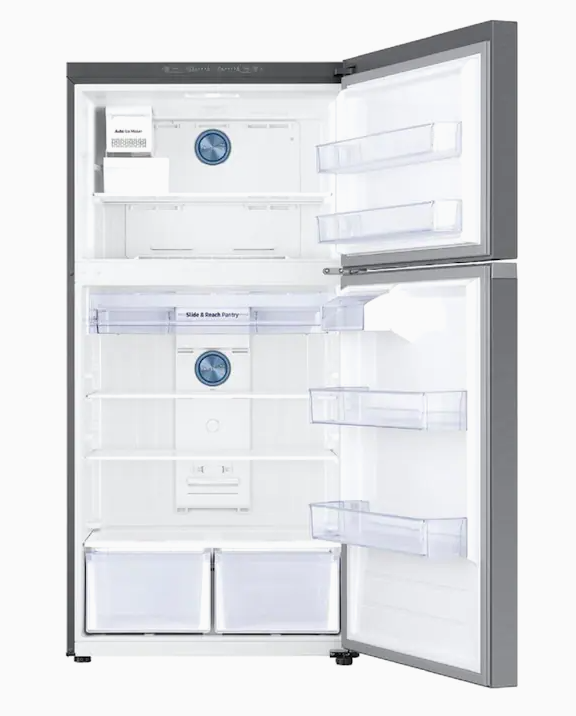 Samsung 21.1-cu ft Top-Freezer Refrigerator with Ice Maker (Stainless Steel) ENERGY STAR