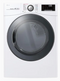 LG TurboSteam Smart Wi-Fi Enabled 7.4-cu ft Side Swing Door Stackable Steam Cycle Gas Dryer (White) ENERGY STAR