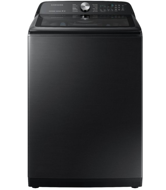 samsung 5.0 cu. ft. Smart Front Load Washer with Super Speed in Black Stainless Steel