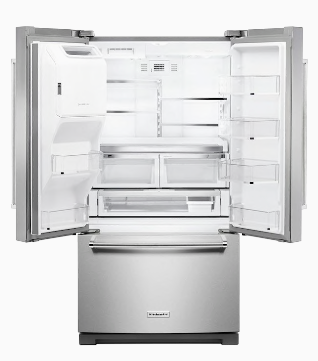 KitchenAid 26.8-cu ft French Door Refrigerator with Ice Maker (Stainless Steel with Printshield)