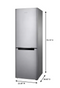 SAMSUNG 24 in. 11.3 cu. ft. Bottom Freezer Refrigerator in Fingerprint-Resistant Stainless Steel