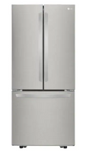 LG 30 in. W 21.8 cu. ft. French Door Refrigerator in Stainless Steel