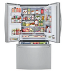 LG 29.7 cu. ft. Smart French Door Refrigerator, Door-In-Door, Dual Ice Makers with Craft Ice in PrintProof Stainless Steel