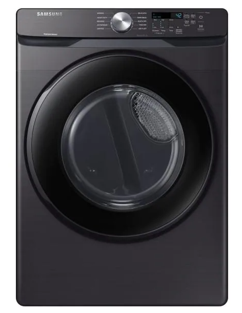 samsung 7.5 cu. ft. 120-Volt Black Stainless Gas Dryer with Sensor Dry