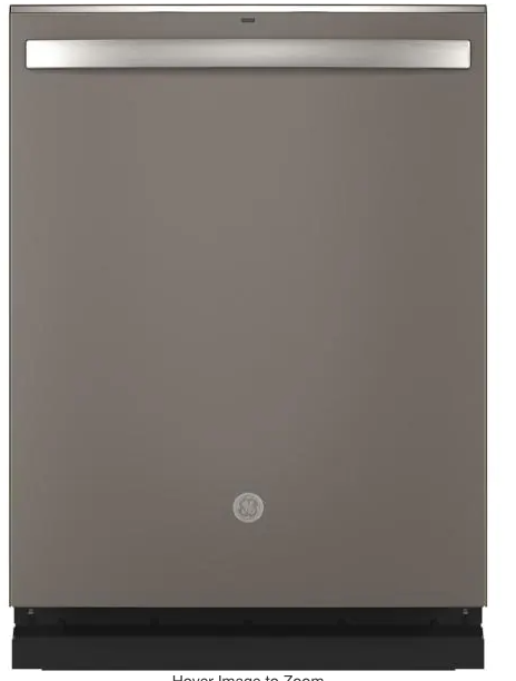GE 24 in. Slate Top Control Built-In Tall Tub Dishwasher 120-Volt with 3rd Rack, Steam Cleaning, and 46 dBA