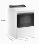 Whirlpool 7.4-cu ft Smart Capable Vented Electric Dryer with EcoBoost Option - White