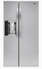 LG Smart Wi-Fi Enabled 21.9-cu ft Counter-depth Side-by-Side Refrigerator with Ice Maker (Stainless Steel) ENERGY STAR