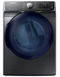 Samsung - 7.5 Cu. Ft. Stackable Gas Dryer with Steam and Sensor Dry - Fingerprint Resistant Black Stainless Steel