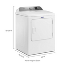 MAYTAG 7.0 cu. ft. 240-Volt White Electric Vented Dryer with Moisture Sensing