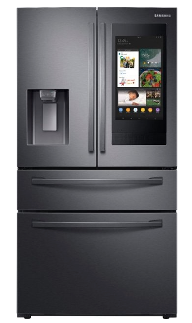 Samsung-Family Hub 27.7 Cu Ft. 4 Door French Door Fingerprint Resistant Refrigerator
