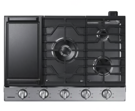 samsung 30 in. Gas Cooktop in Stainless Steel with 5 Burners including Power Burner with Wi-Fi