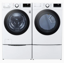 LG Smart Wi-Fi Enabled 4.5-cu ft High Efficiency Stackable Steam Cycle Front-Load Washer (White) ENERGY STAR