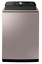 samsung 27 in. 5.0 cu. ft. High Efficiency Champagne Top Load Washing Machine with Active Wash Jet, ENERGY STAR