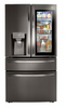 22.5 cu. ft. French Door Refrigerator with InstaView, Dual and Craft Ice in PrintProof Black Stainless, Counter Depth