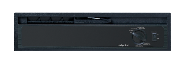 Hotpoint 60-Decibel Front Control 24-in Built-In Dishwasher (Black)
