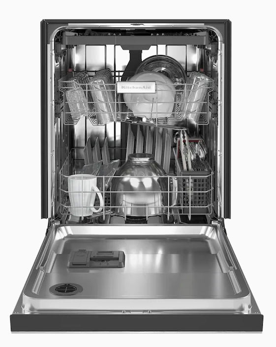 KitchenAid 39-Decibel Front Control 24-in Built-In Dishwasher (Stainless Steel with Printshield Finish) ENERGY STAR