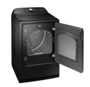 Samsung 7.4 cu. ft. Electric Dryer with Steam Sanitize+ in Black Stainless Steel