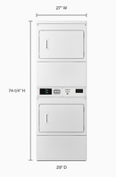 Whirlpool 7.4-cu ft Electric Commercial Dryer (White)