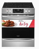 Frigidaire Gallery 30-in Smooth Surface 5 Elements 5.4-cu ft Self and Steam Cleaning Air Fry Convection Oven Freestanding Electric Range (Smudge-proof Stainless Steel)