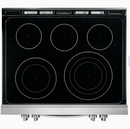Frigidaire Gallery 30-in Smooth Surface 5 Elements 5.4-cu ft Self and Steam Cleaning Air Fry Convection Oven Freestanding Electric Range (Smudge-proof Stainless Steel)