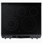 Samsung 30-in Smooth Surface 5 Elements 3.4-cu ft/2.7-cu ft Self-Cleaning Air Fry Convection Oven Slide-In Double Oven Electric Range (Fingerprint Resistant Black Stainless Steel)