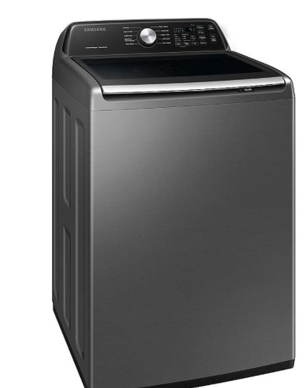 Samsung - 4.4 cu. ft. Top Load Washer with ActiveWave™ Agitator and Active WaterJet - Platinum