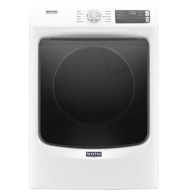 Maytag - 7.3 Cu. Ft. Stackable Gas Dryer with Extra Power Button - White