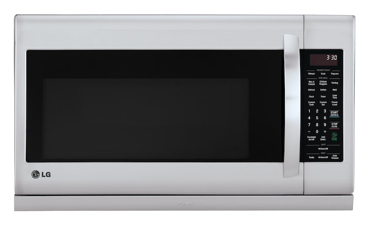 LG 2.2-cu ft 1000-Watt Over-the-Range Microwave with Sensor Cooking (Stainless Steel)