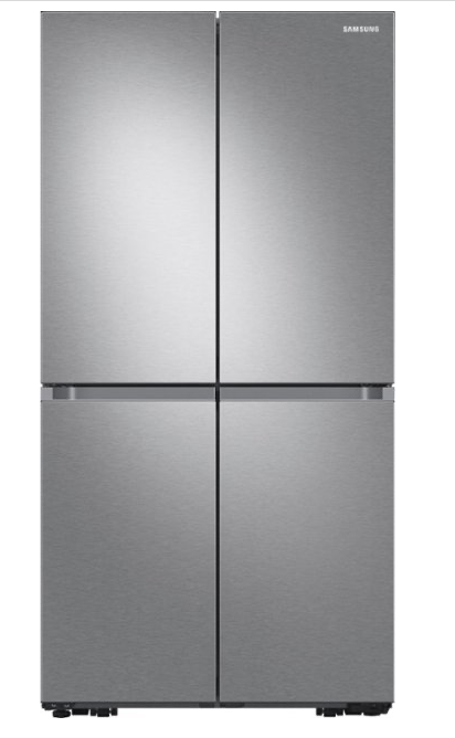 Samsung - 23 cu. ft. 4-Door Flex™ French Door Counter Depth Refrigerator with WiFi, Beverage Center and Dual Ice Maker - Stainless steel