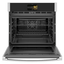 GE Profile 30-in Self-Cleaning Air Fry Convection European Element Single Electric Wall Oven (Stainless Steel)