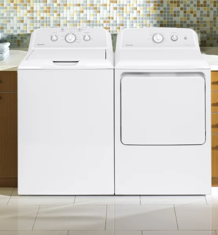 HotPoint 3.8 Cu. Ft. Top Load Washer and 6.2 Cu. Ft. Electric Dryer