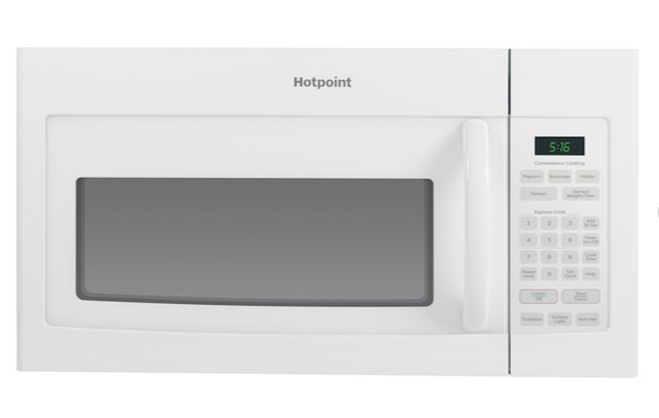 Hotpoint 1.6-cu ft 1000-Watt Over-the-Range Microwave (White)