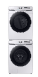 Samsung 4.5 cu. ft. Front Load Washer with Super Speed and 7.5 cu. ft. Electric Dryer with Steam Sanitize+ in White