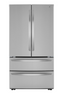 LG  22.7-cu ft 4-Door Counter-Depth French Door Refrigerator with Ice Maker (Printproof Stainless Steel) ENERGY STAR