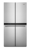 Whirlpool  19.4-cu ft 4-Door Counter-Depth French Door Refrigerator with Ice Maker - Fingerprint-Resistant Stainless Finish