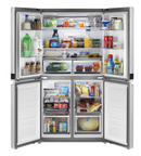 Whirlpool  19.4-cu ft 4-Door Counter-Depth French Door Refrigerator with Ice Maker - Fingerprint-Resistant Stainless Finish